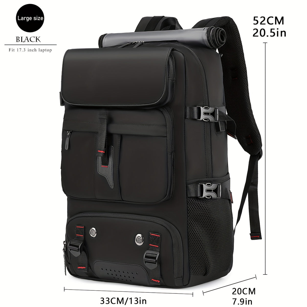 Large Capacity Laptop Backpack with Shoe Compartment – 31-35L Travel Backpack for Men & Women, USB Charging Port, Business, College & Weekend Trips