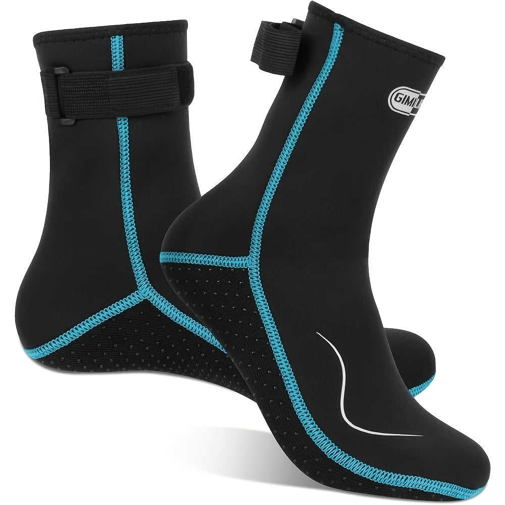 Neoprene Water Socks 3mm for Men & Women – Non-Slip Warm Diving Wetsuit Fin Socks High & Low Cut for Surfing Snorkeling Kayaking Beach S-XXL