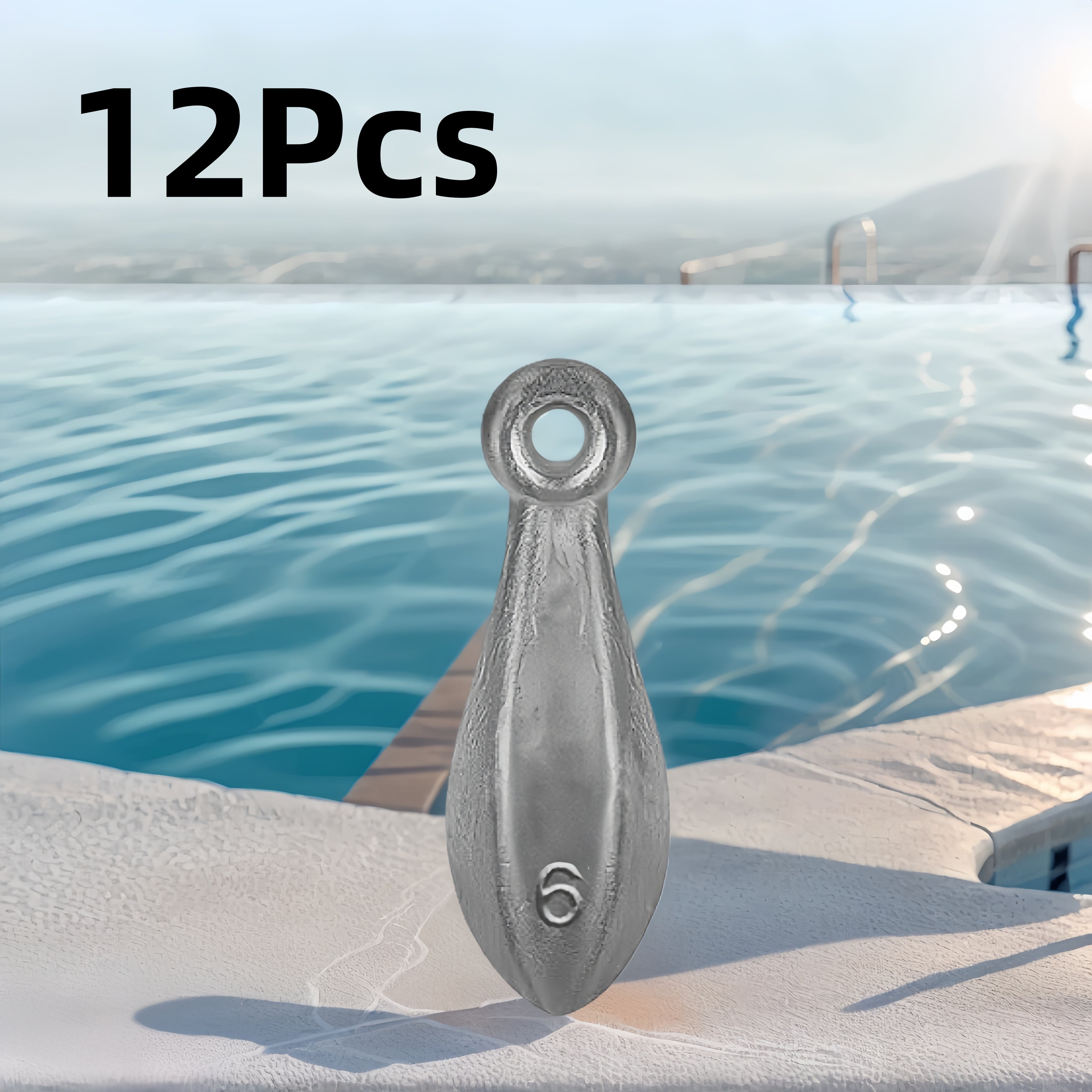 Fishing Sinkers Tackle Weights - Lead Teardrop & Hex Sinker Rig for Saltwater & Freshwater Bass, Catfish, Pompano | 1oz-16oz Multi-Pack Options