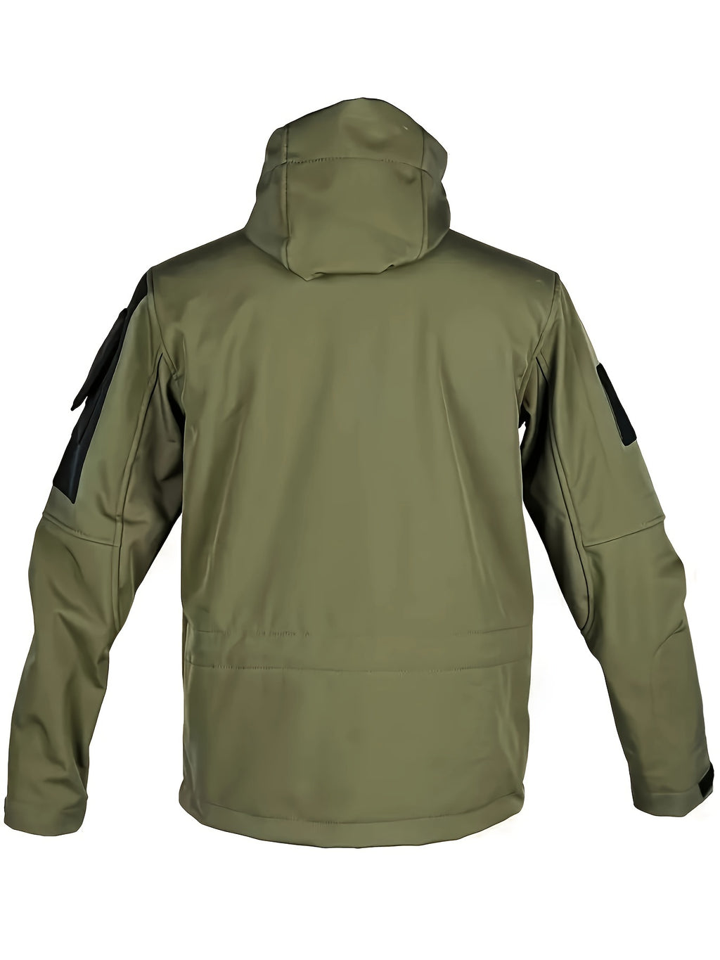 Men's Tactical Jacket Windproof Ripstop Hooded Shell Jacket with Multiple Utility Pockets for Camping Survival Hiking Outdoor Training Sizes S-XXXL Black Green Grey