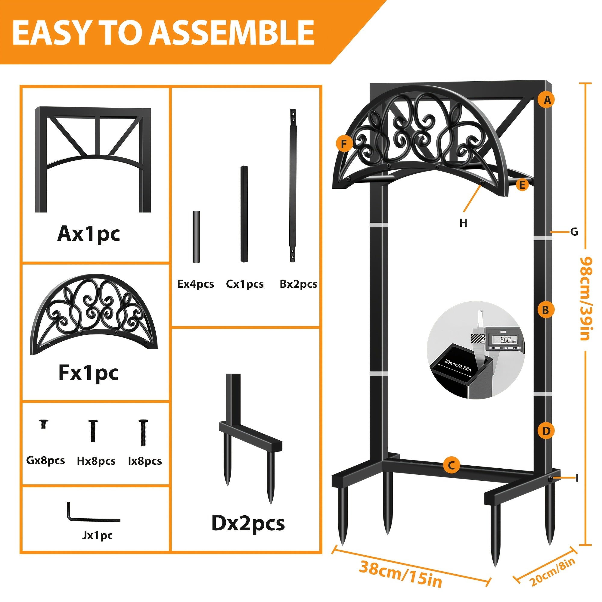 Garden Hose Holder Freestanding – Heavy-Duty Metal Hose Rack with Ground Spikes, Rust-Resistant, Detachable Organizer for Outdoor Lawn, Patio & Garden Beds | Multiple Styles