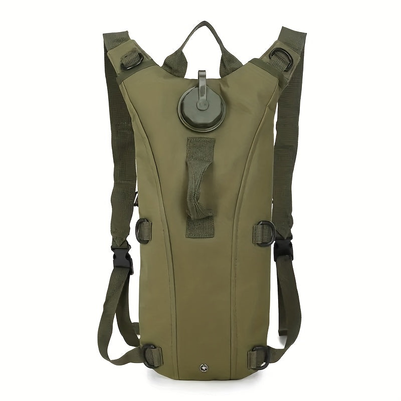 Hydration Backpack with 101oz Water Bladder – Lightweight Tactical Water Bag, Adjustable Straps for Hiking, Biking, Running & Climbing, Black & Green