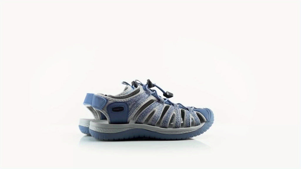 Women's Closed Toe Hiking Sandals – Lightweight Anti-Slip Water Sandals with Adjustable Straps for Outdoor Walking Beach Camping Travel Dark Gray Blue Navy Gray Green US 6-11
