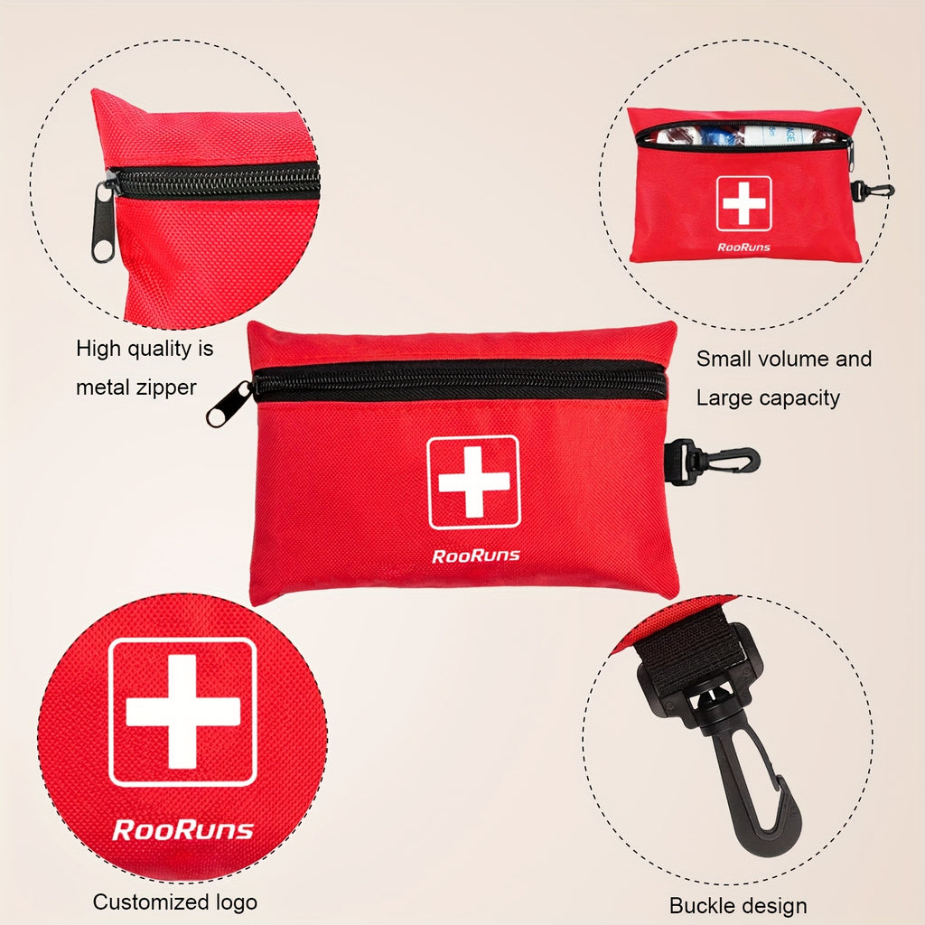 IFAK Tactical First Aid Kit Bag with Tourniquet Scissors Whistle – Portable Emergency Survival Kit for Hiking Camping Hunting Car Outdoor Adventures