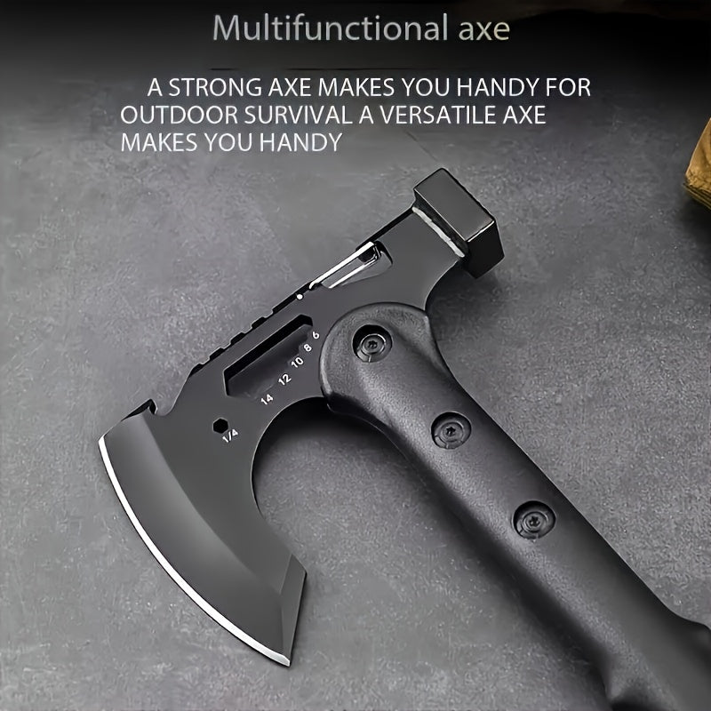Camping Axe Wood Splitting Hatchet Portable Outdoor Axe High Hardness Firewood Cutting Logging Axe for Camping Hiking Survival