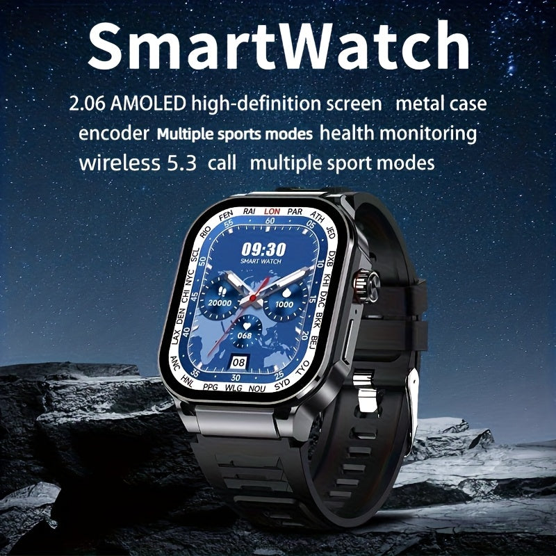 Smartwatch with 2.1" HD Full-Screen Display – 123+ Sports Modes, Bluetooth 5.3, Wireless Calls, AI Voice, 400mAh Battery, Fitness Tracker for Men & Women, 3 Colors