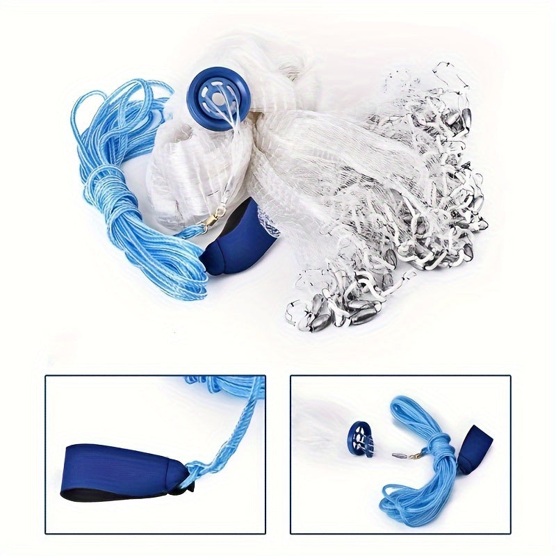 Handmade Fishing Net Set – Heavy-Duty Nylon Bait Cage for Catching Saltwater & Freshwater Fish, Shrimp & Crabs, Sturdy & Durable, Great Fishing Gift