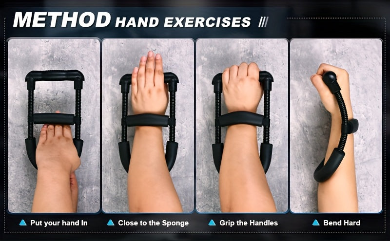 Forearm Strengthener Wrist Exerciser Adjustable Tension Hand Grip Trainer Arm Strength Developer for Home Gym Workout Beginner and Pro 1pc or 2pcs