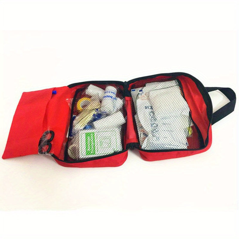 152 Piece First Aid Kit Survival Emergency Kit Camping Hiking Outdoor Portable Reusable with Scissors Pliers Bandages Gauze Tape