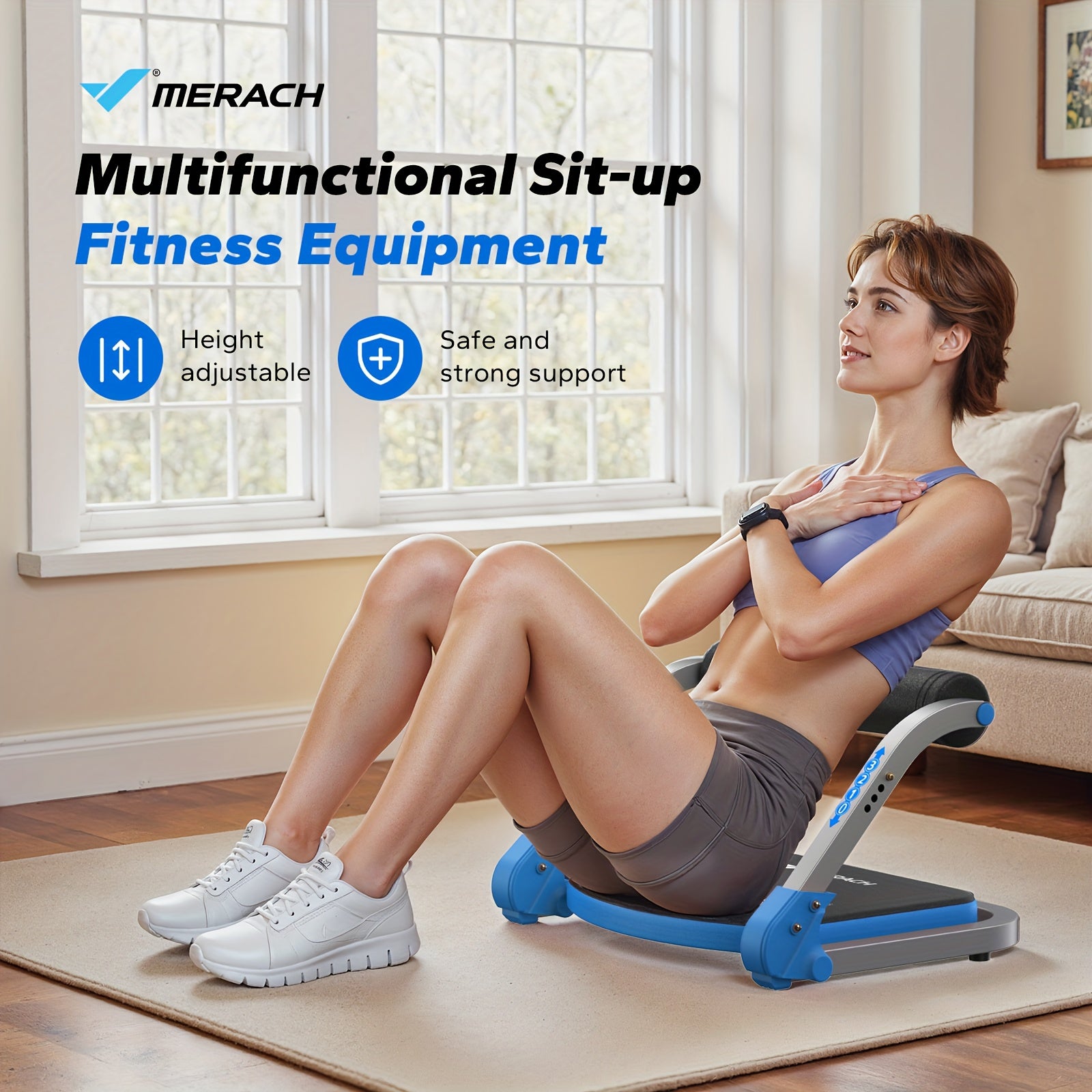 Ab Trainer Core Workout Machine – Multifunctional Abdominal Trainer for Core Strength, Waist Slimming & Belly Fat Loss, Home Gym Fitness Equipment for Men & Women