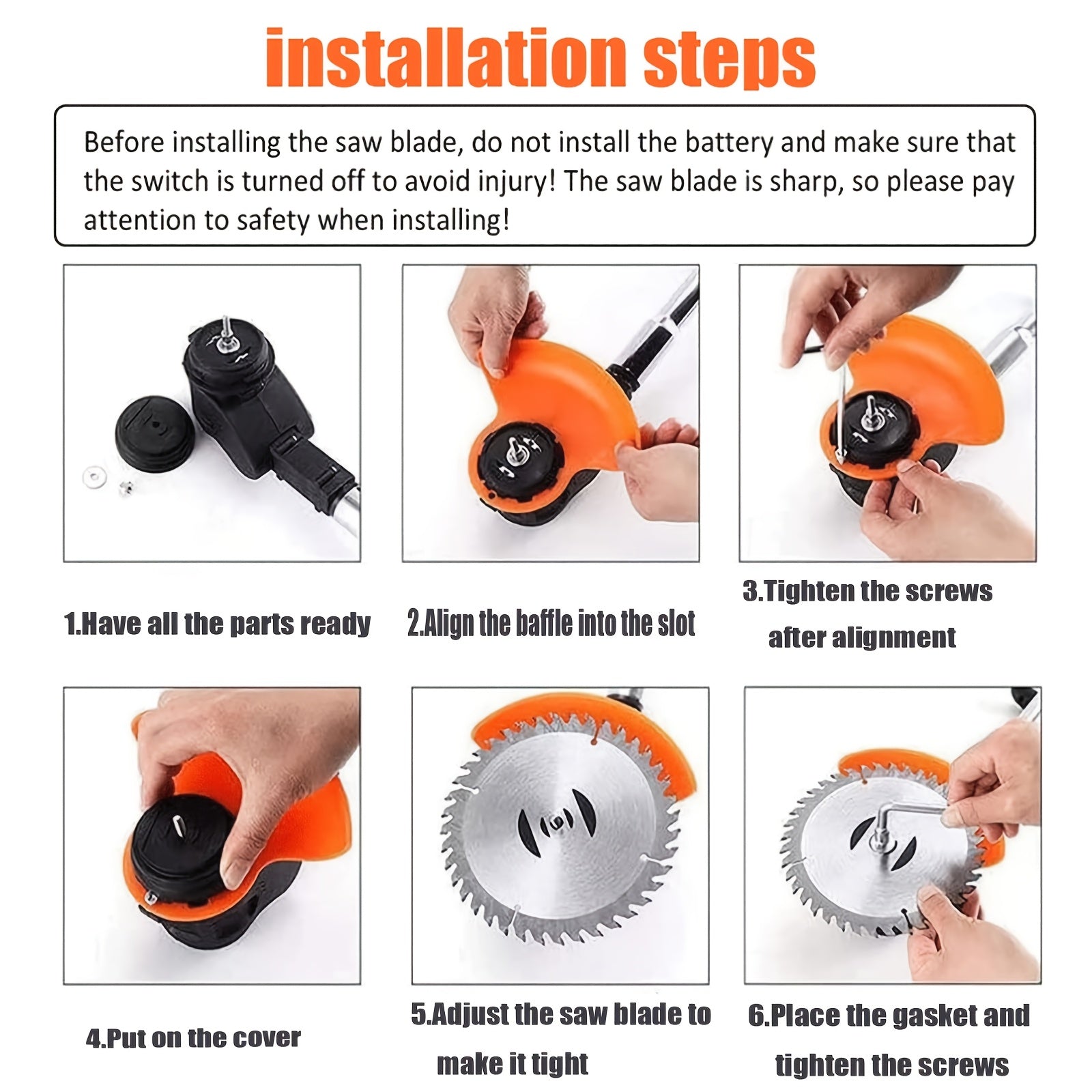 Cordless Electric Lawn Mower Weed Wacker with 2 Lithium Batteries & 3 Interchangeable Blades – Handheld Portable Grass Trimmer for Home Yard Garden Edge Cutting Weed Removal
