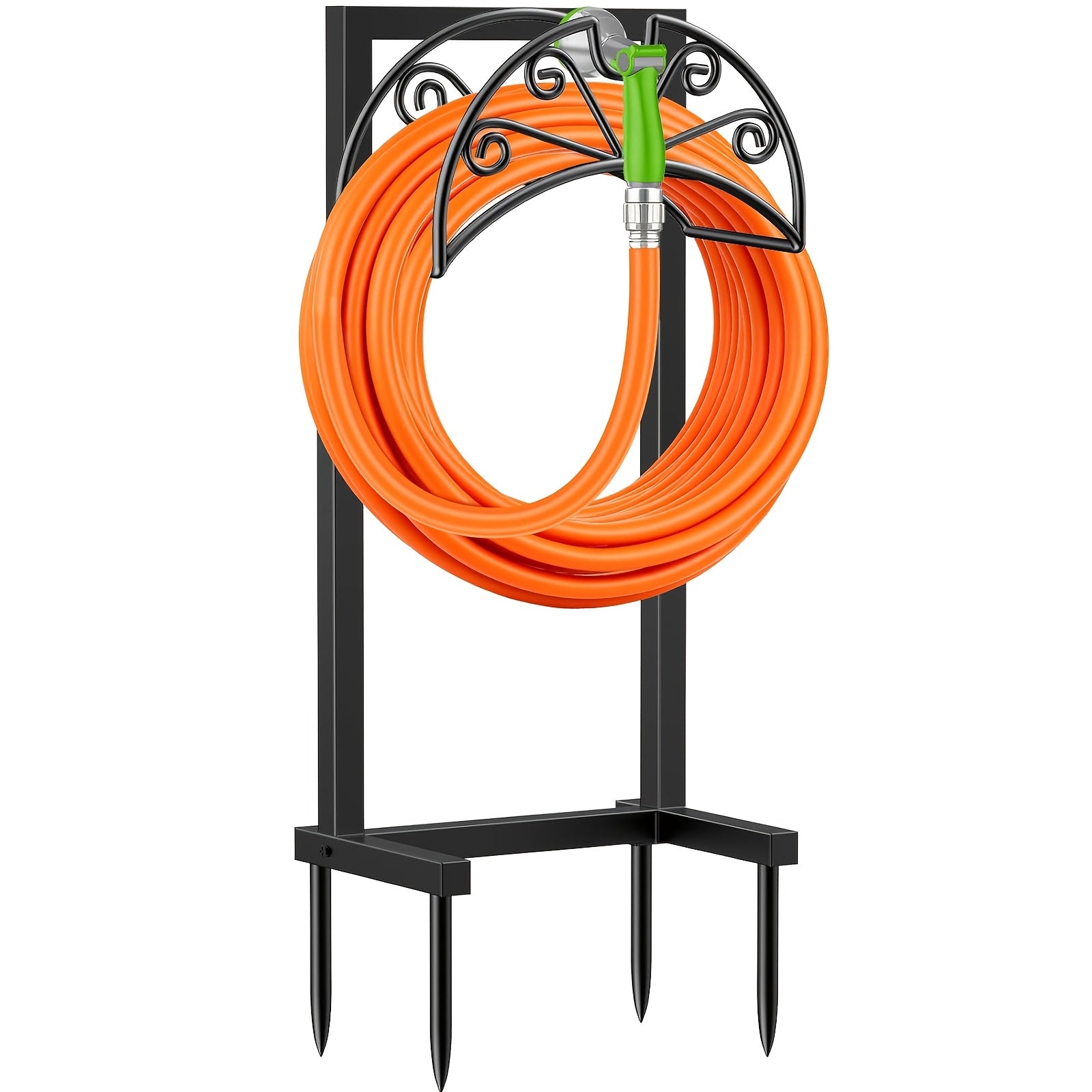 Garden Hose Holder Outdoor Wall Mount & Freestanding Hose Reel Rack – Heavy Duty Metal, Rust-Resistant, Multi-Style Options for Lawn Patio Yard