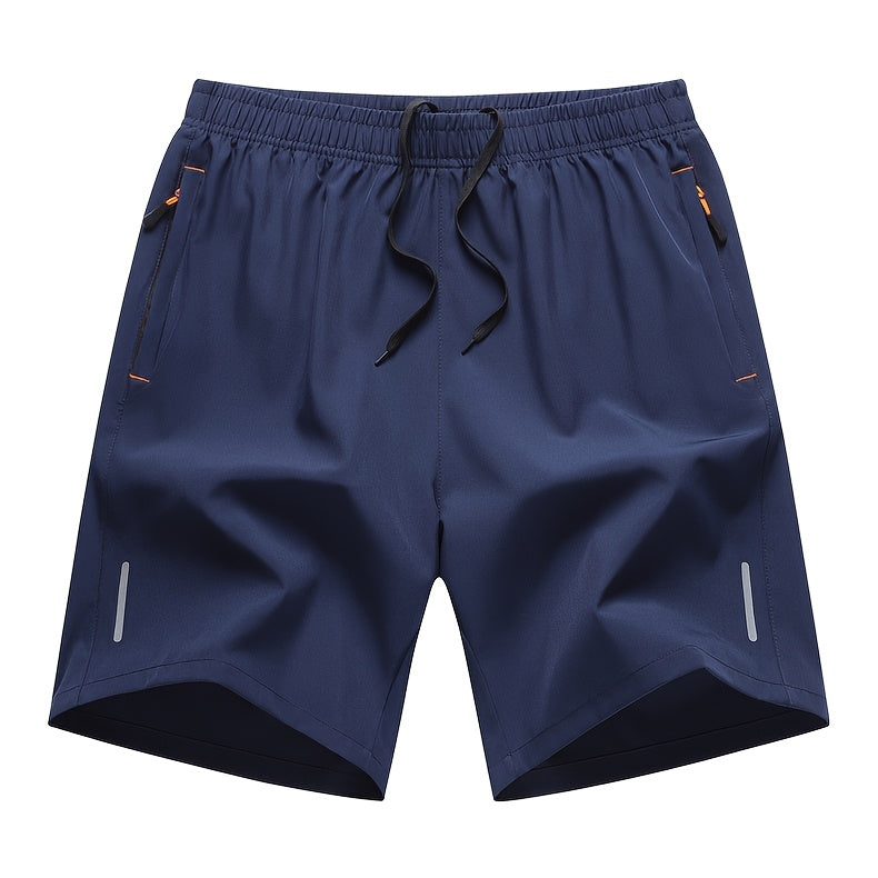 Men's Athletic Shorts 4 Pack Quick Dry Lightweight Running Shorts with Zipper Pockets Drawstring Waist Gym Workout Casual Loose Fit XS-XXXL