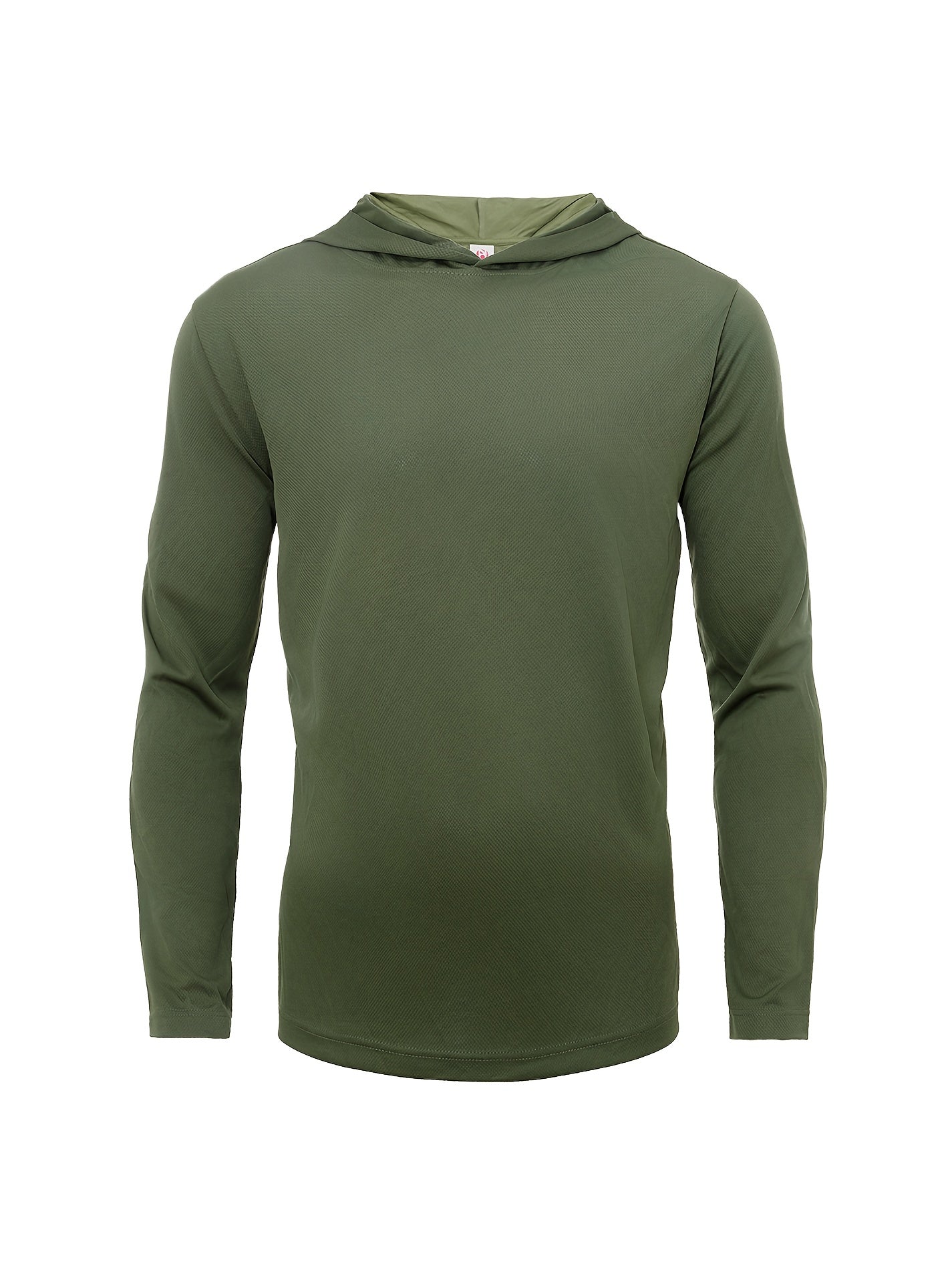 Men's Quick-Dry Pullover Hoodie Sports Top 4-Piece Set – Long Sleeve Hooded Athletic Shirt, Breathable Polyester Activewear for Running Gym Training, 10 Colors Sizes S-XXXL