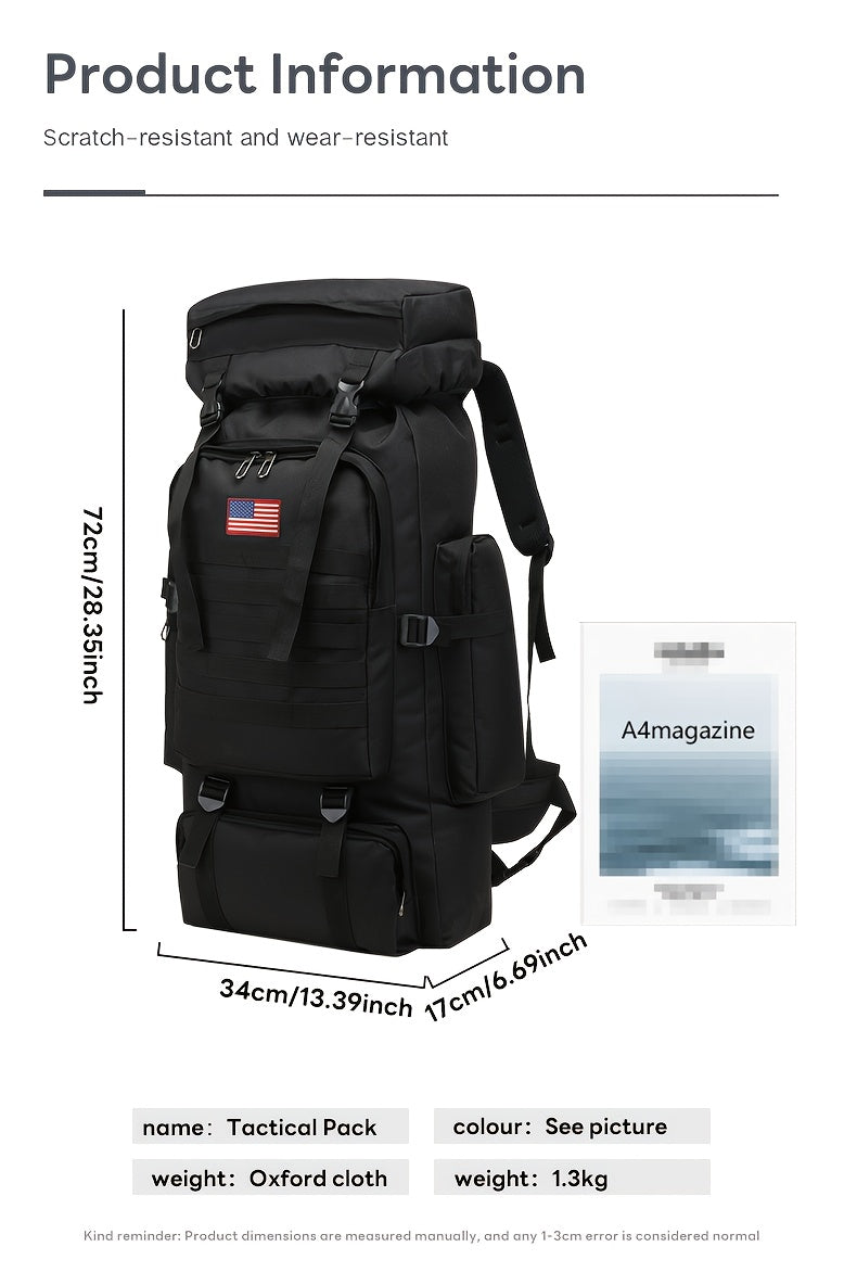 Hiking Backpack Set Large 22.45 Gal with Bonus Daypack – Men's Camping Backpacking Pack for Hiking Climbing Trekking Green Gray Desert Khaki Army Green