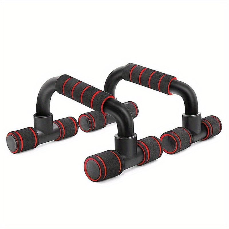 Push Up Bars 1 Pair Ergonomic Non-Slip 300 Lbs Textured Foam Grip Portable Home Gym Strength Training Stands Easy Assembly Fitness Gift