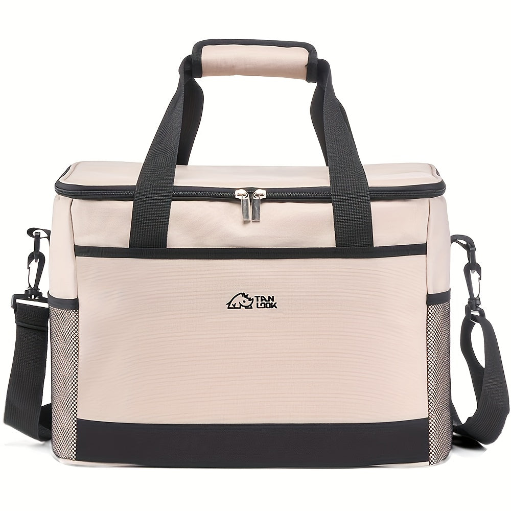 Insulated Cooler Bag Large Capacity Portable Lunch Bag for Camping Hiking Picnic Beach Car Travel Outdoor Food Storage