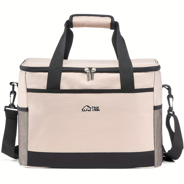 Insulated Cooler Bag Large Capacity Portable Lunch Bag for Camping Hiking Picnic Beach Car Travel Outdoor Food Storage