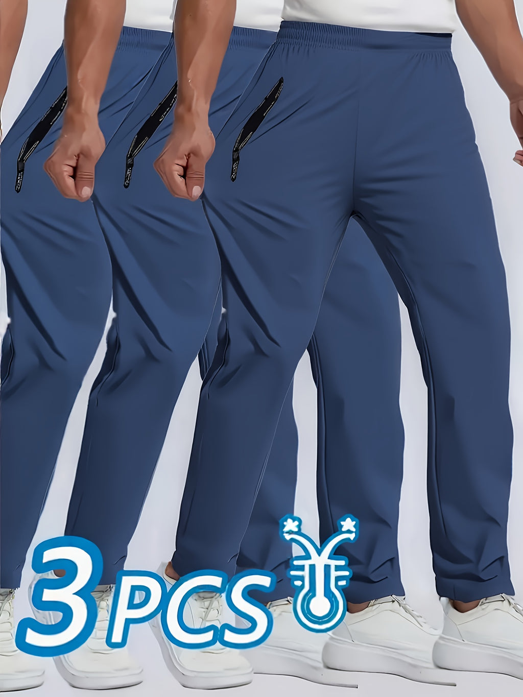 Men's Athletic Shorts 3-Pack Quick Dry Lightweight Stretchy Running Shorts for Men - Breathable Workout Gym Shorts for Rock Climbing Outdoor Sports - Black Dark Blue Light Gray S M L XL XXL XXXL