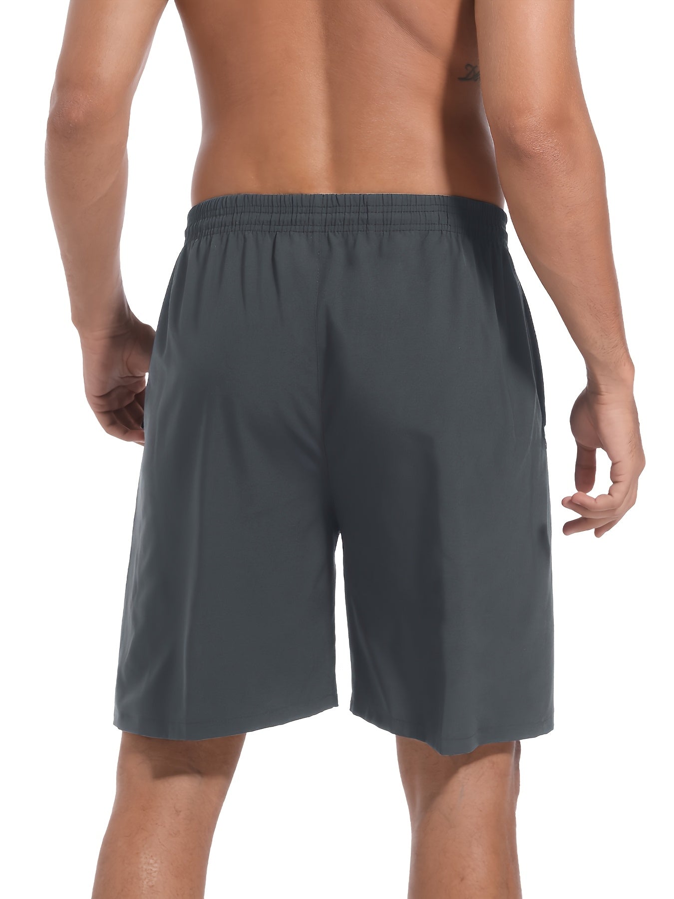 Men's Sports Gym Workout Shorts 5 Pack Basketball Shorts Quick Dry Elastic Waistband Side Zip Pocket S-XXL