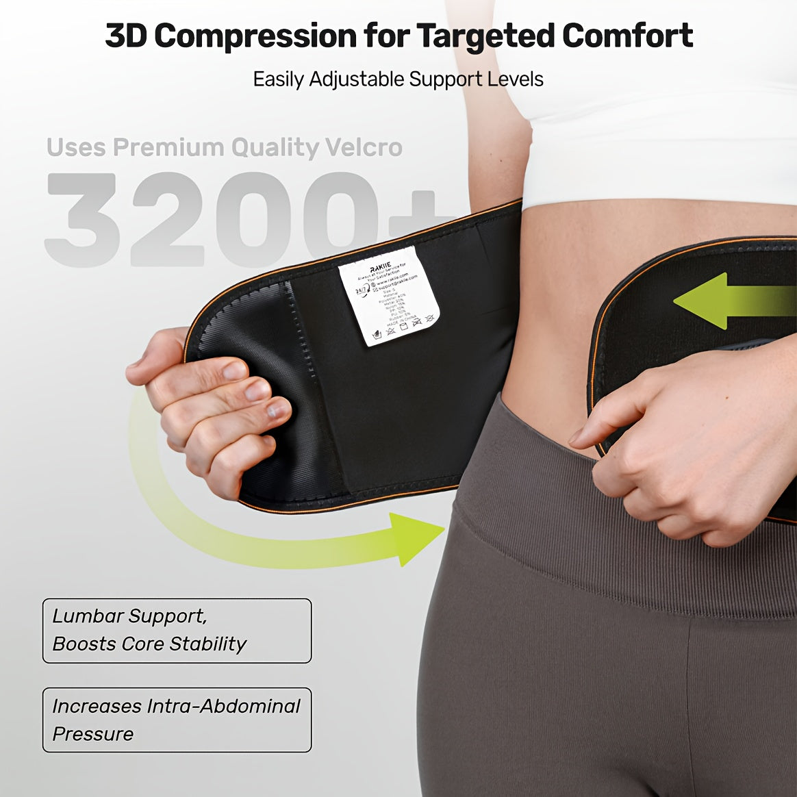 Lumbar Support Back Brace with Massage Pad – Breathable Lower Back Support Belt for Men & Women, Adjustable Strap with Extension, Sizes S-XXL, Orange & Blue