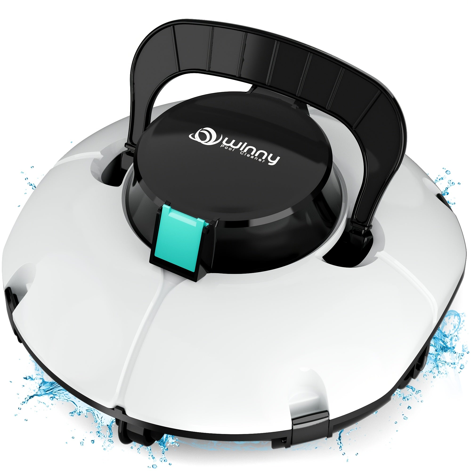 Cordless Robotic Pool Vacuum Cleaner 80-Min Battery – Dual Motor Strong Suction Auto Cleaning for Above Ground Flat Floor Round Oval Rectangular Pools Up to 30ft WINNY 200 SE