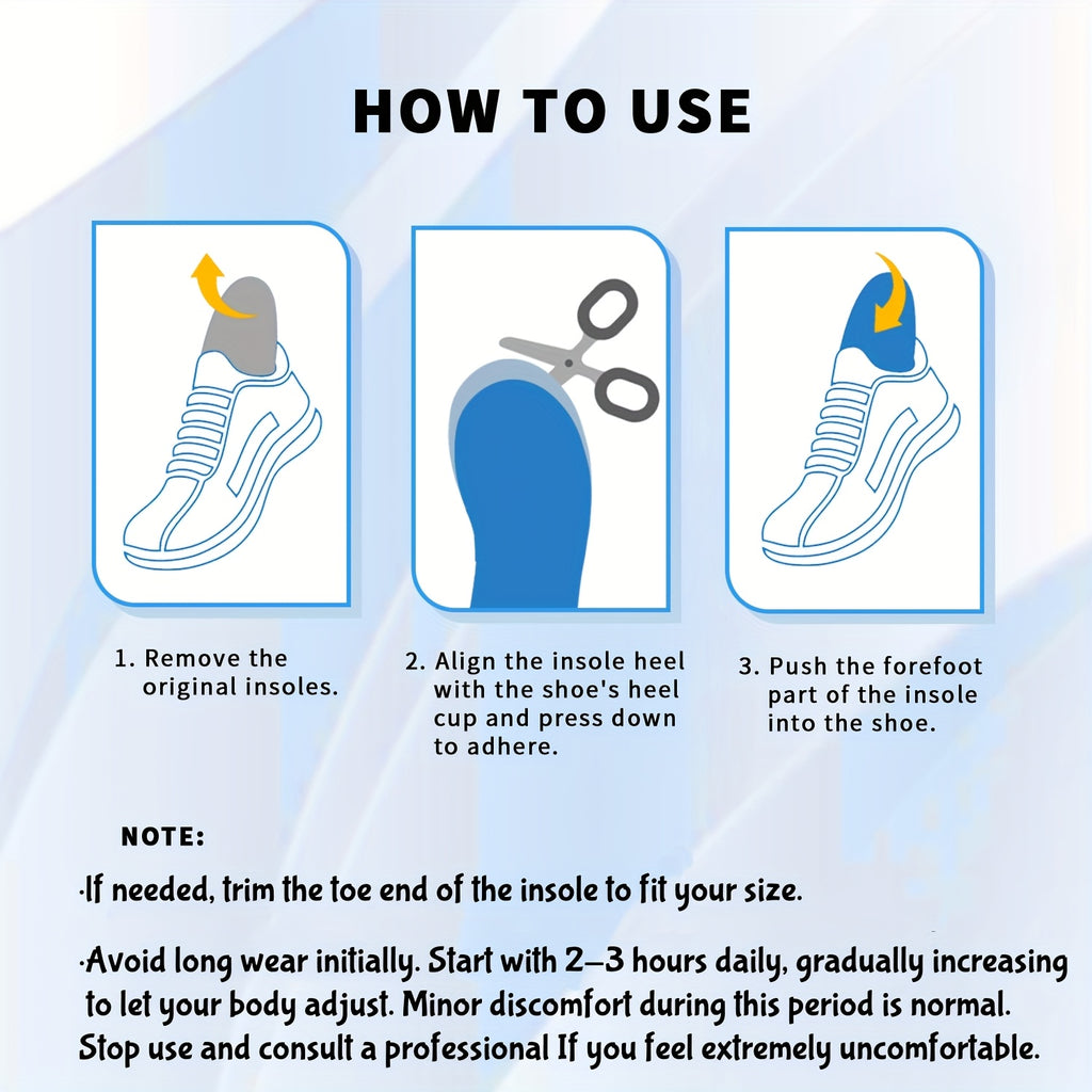 Arch Support Insoles for Plantar Fasciitis & Flat Feet – Heavy Duty Shoe Inserts for Men & Women, 300+ LBS Support, Gel Cushion Insoles for Work Boots, Running, Hiking, Standing All Day Comfort