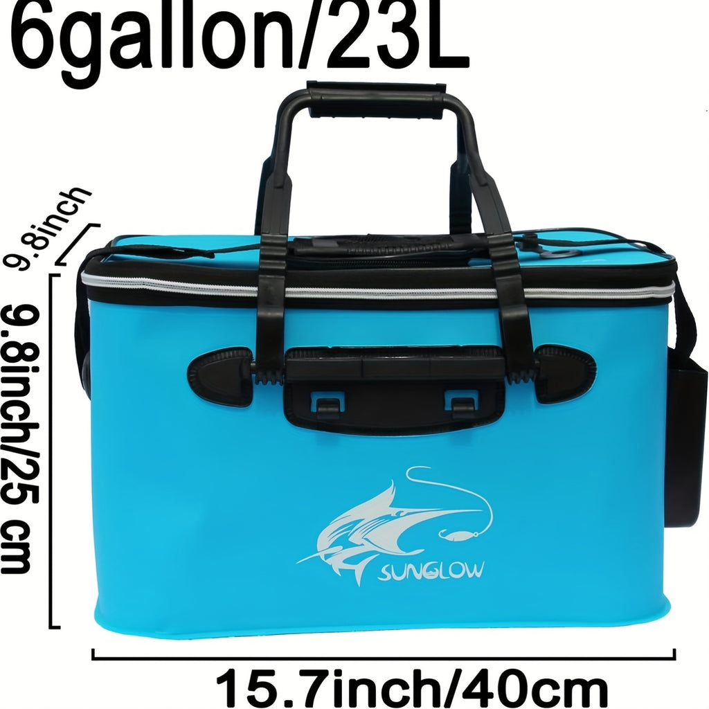 Collapsible Fish Bucket for Fishing – EVA Live Fish Holder, Foldable Bait Bucket & Fish Safety Bag for Outdoor Camping, Multiple Sizes & Colors