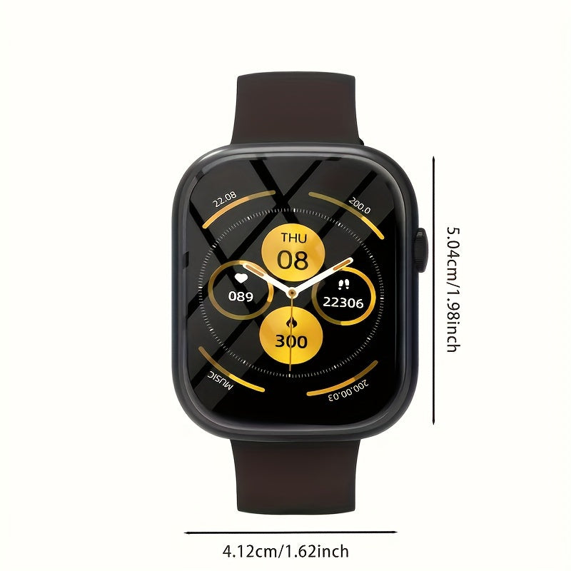 Smartwatch with Calling & Fitness Tracking – 2.01" Touch Screen Smart Watch for Men & Women, Steps, Calories, Call & Message Alerts, Android & iPhone Compatible