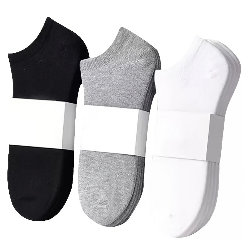 Low Cut Ankle Socks 15 Pairs for Men & Women – Odor Resistant Breathable No-Show Socks for Sports, Running, Gym & Everyday Wear, All-Season Comfort Knit Socks