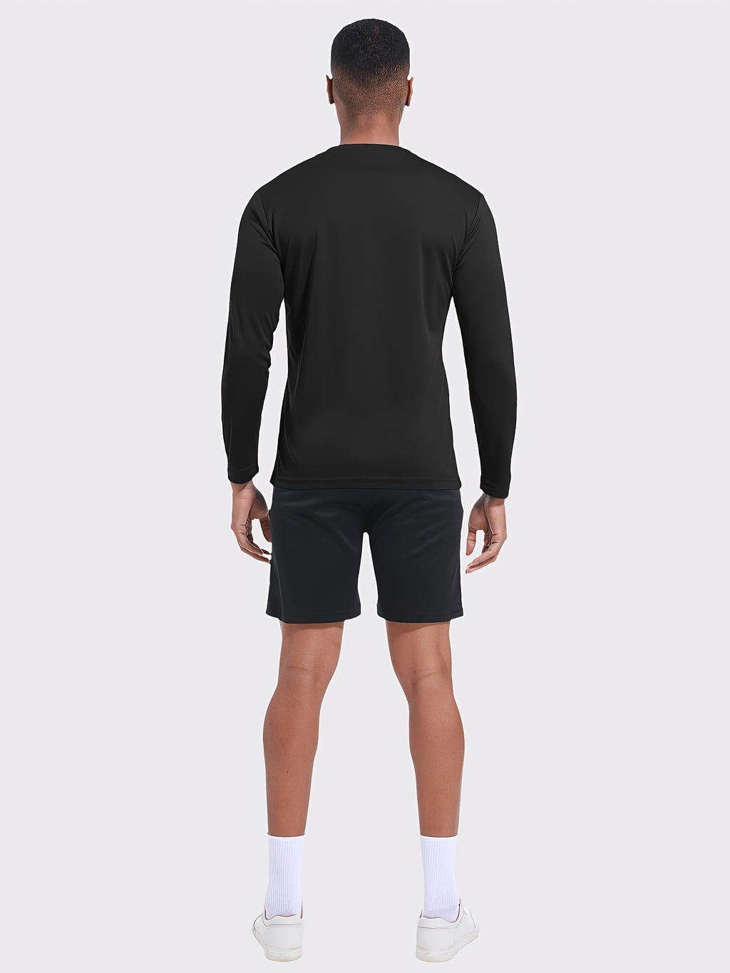 Quick-Dry Long Sleeve Sports T-Shirts for Men 5-Pack – Breathable Moisture-Wicking Athletic Workout Shirts Running Gym Training S-XXL