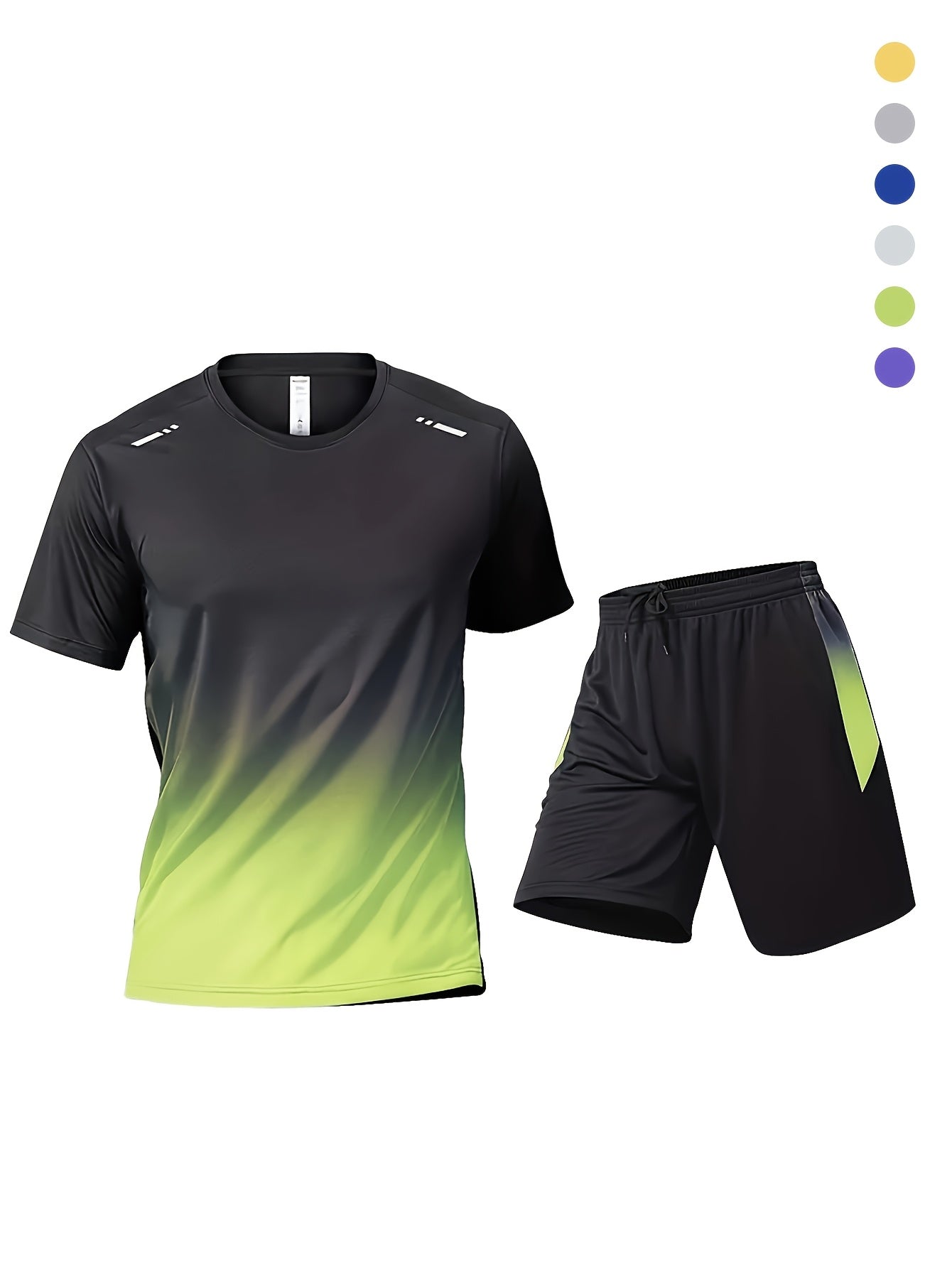 6-Piece Men's Sportswear Set All Season Casual Athletic Outfit Zipper Drawstring Pockets Multi-Color Holiday Gift for Men