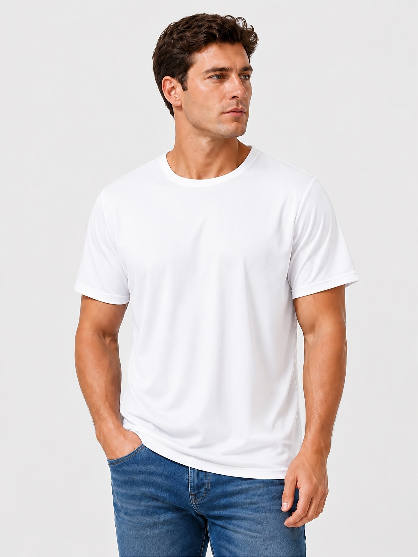 Moisture Wicking Gym T-Shirts 12-Pack Unisex Quick Dry Athletic Crew Neck Tees Loose Fit Breathable Workout Shirts Men Women Multi-Pack Value Set
