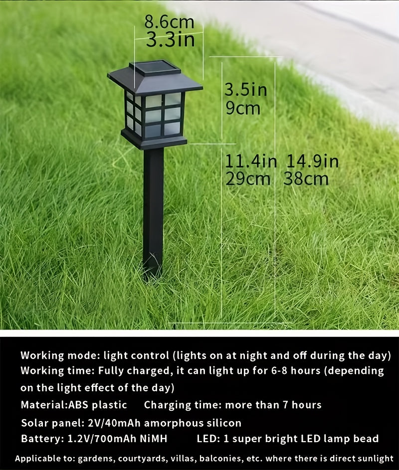 Solar Pathway Lights Outdoor IP55 Waterproof LED 10-Hour Runtime – Garden Driveway Landscape Stake Lights Auto Dusk-to-Dawn – Warm White & Color-Changing – 6 12 24 Pack