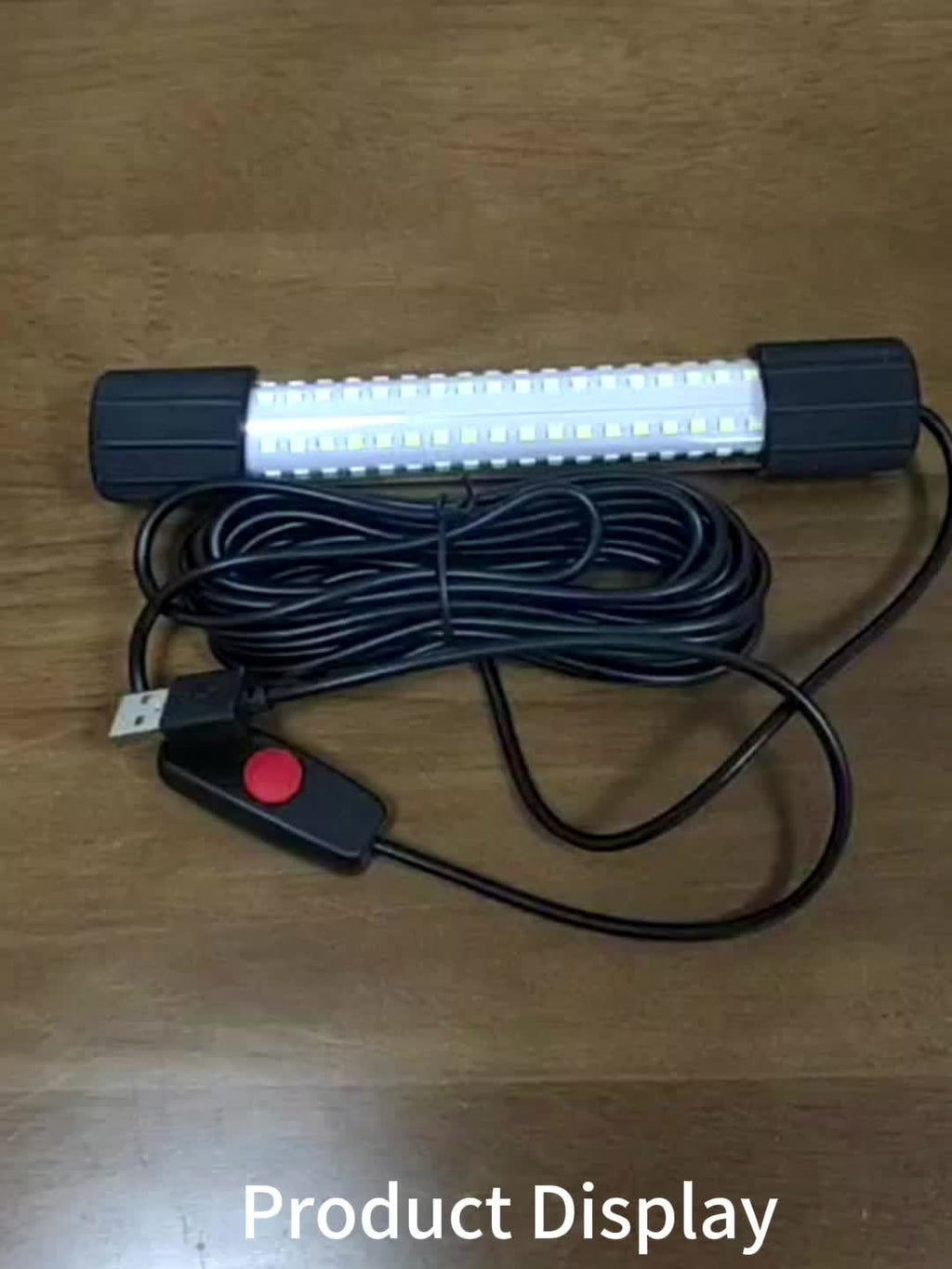 Night Fishing Light 126 LED Underwater Fish Attracting Light USB Powered 5 Meter Cord Green White Light for Night Fishing Boat Dock Ice Fishing Fish Finder