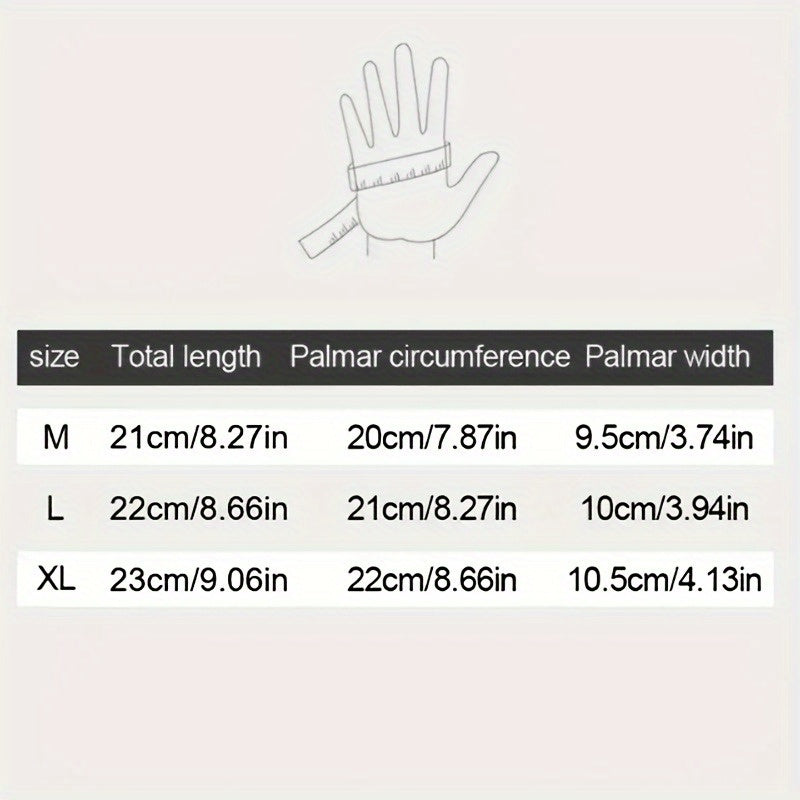 Winter Thermal Gloves Touchscreen Windproof – Fleece-Lined Zipper Closure, Soft Polyamide Knit for Hiking, Skiing & Outdoor Activities | Unisex Black | M–XL