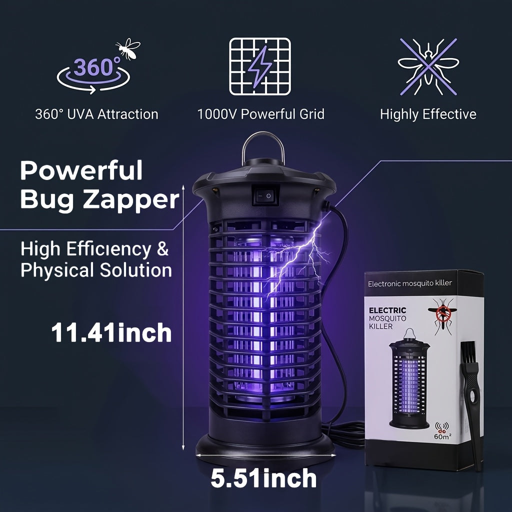 Bug Zapper Electric Mosquito Zapper Fly Killer Metal Mesh Indoor Insect Trap Lamp for Home Kitchen Bedroom Family Gift