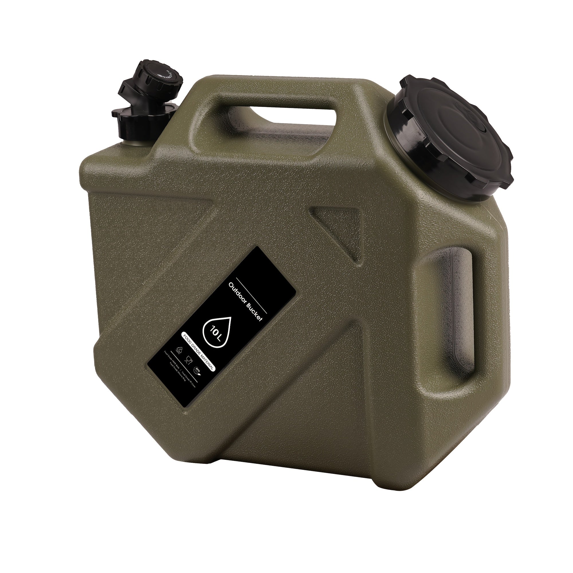 Water Jug with Spigot & 2 Handles – BPA Free PVC Water Container 2.6 to 5 Gal for Camping, RV, Hiking & Outdoor Water Storage, Multiple Colors & Sizes