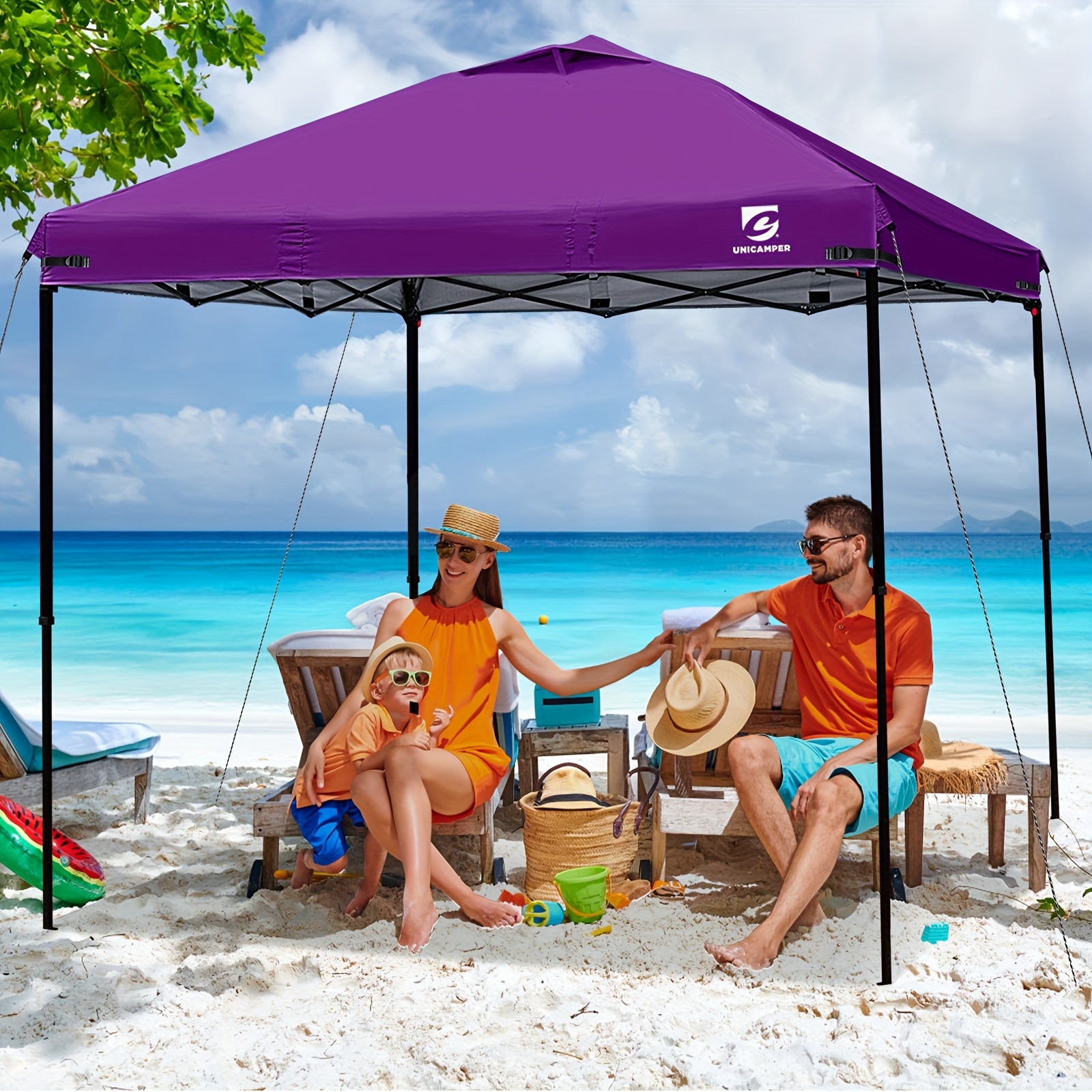 10x10 FT Canopy Replacement Top Cover Waterproof with Ventilation Ports for Straight-Leg Pop-Up Canopy Tent Outdoor Camping Patio Garden Events 11 Colors