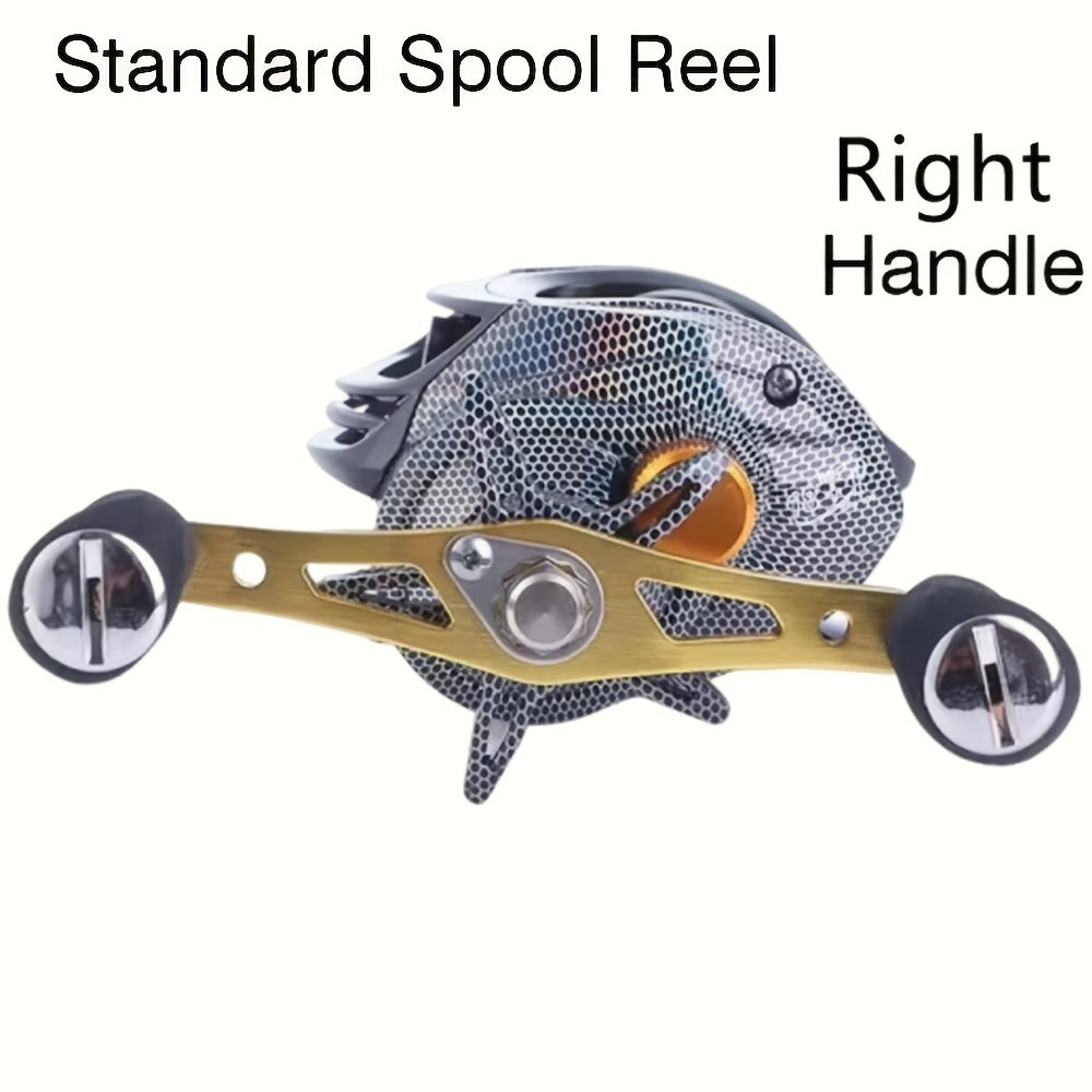 Baitcasting Reel Ultra-Lightweight 22 lb Max Drag - Magnetic Brake System Ergonomic Fishing Reel for Freshwater Saltwater - Left Hand Right Hand Baitcaster for Bass Fishing Casting Reel