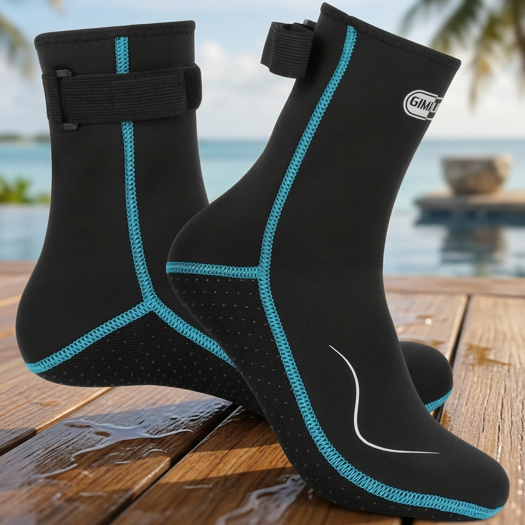 Neoprene Water Socks 3mm for Men & Women – Non-Slip Warm Diving Wetsuit Fin Socks High & Low Cut for Surfing Snorkeling Kayaking Beach S-XXL