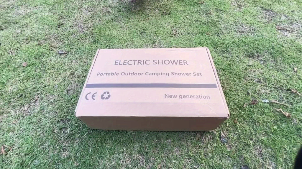 Portable Camping Shower Pump 6000mAh Rechargeable, IPX7 Waterproof Outdoor Shower with LED Display Multiple Modes 120 Min Runtime, Handheld Camp Shower for Hiking Pet Washing Car Beach Travel