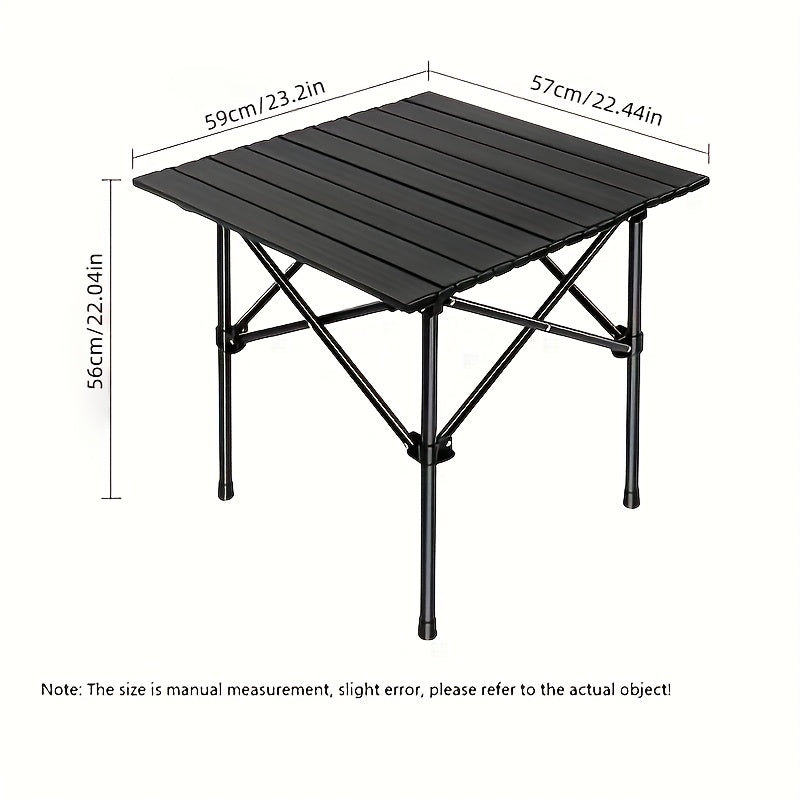 Portable Folding Camping Table with Storage Bag - Lightweight Large Outdoor Picnic Table for Camping, BBQ, Garden, Beach & Backyard, Foldable Camp Table for Family