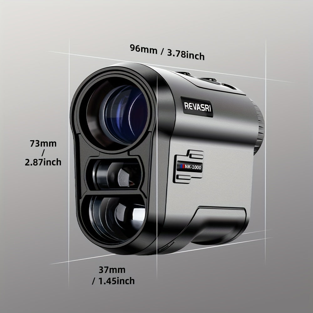 Golf Rangefinder with Slope Compensation 1000 Yard Laser Distance Meter Flagstick Lock Vibration 6x Magnification USB-C Rechargeable for Golf Tournament Practice Golfer Gift