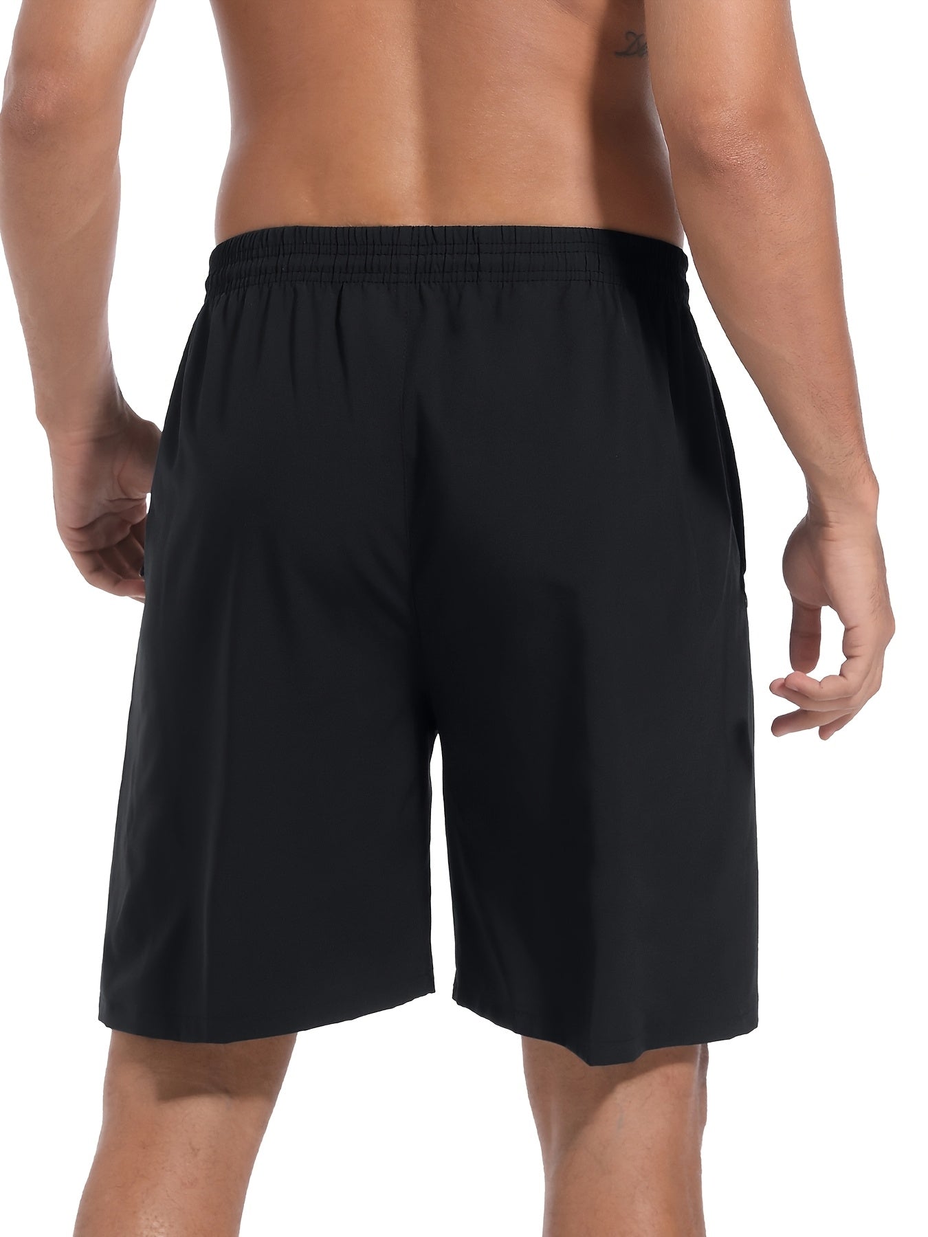Men's Sports Gym Workout Shorts 5 Pack Basketball Shorts Quick Dry Elastic Waistband Side Zip Pocket S-XXL