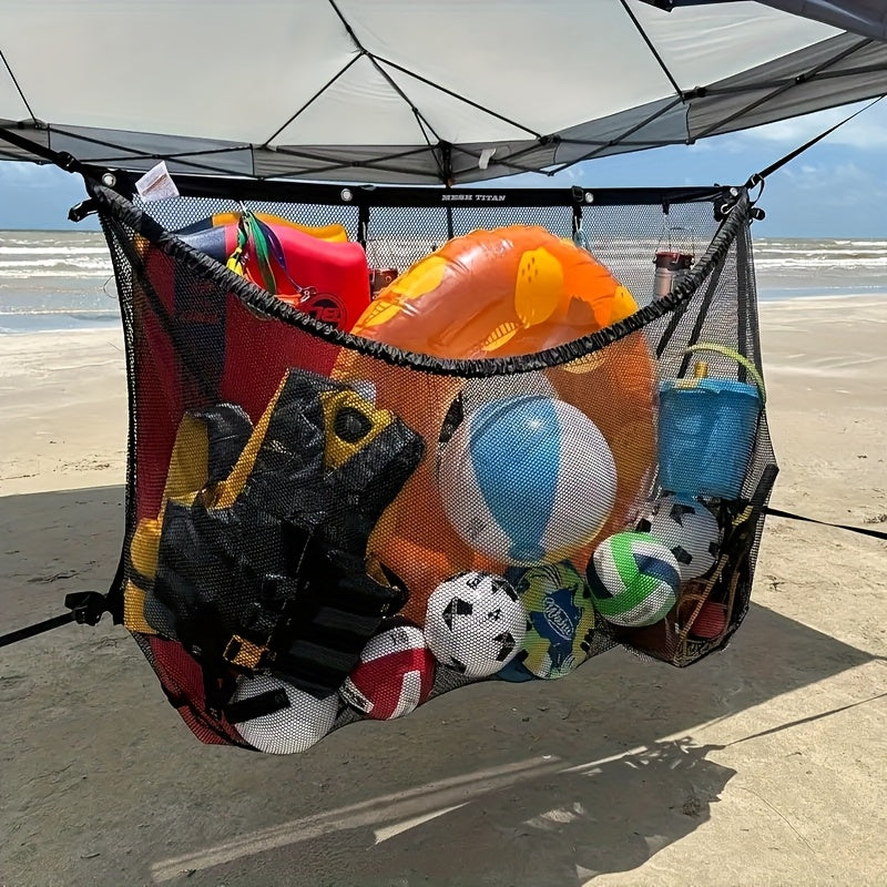 Large Mesh Drawstring Bag Pool Float Storage Bag Inflatable Swimming Ring Bag Beach Pool Toy Organizer Net Bag 60 Inch