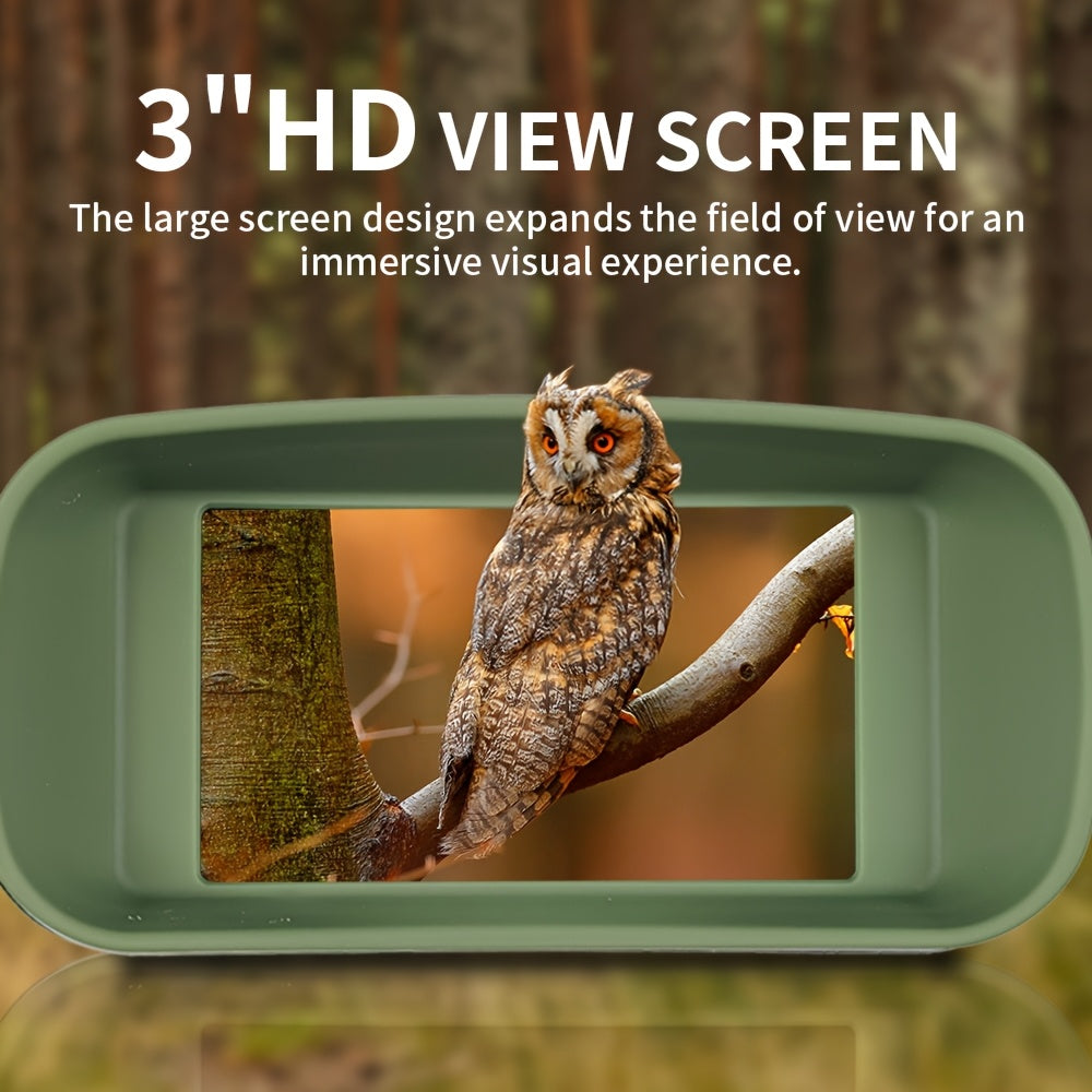 Night Vision Goggles 2.5K Binoculars 6X Digital Zoom 3-Inch HD Screen 7-Speed Infrared 2000mAh – Camouflage for Hunting Wildlife Watching Security
