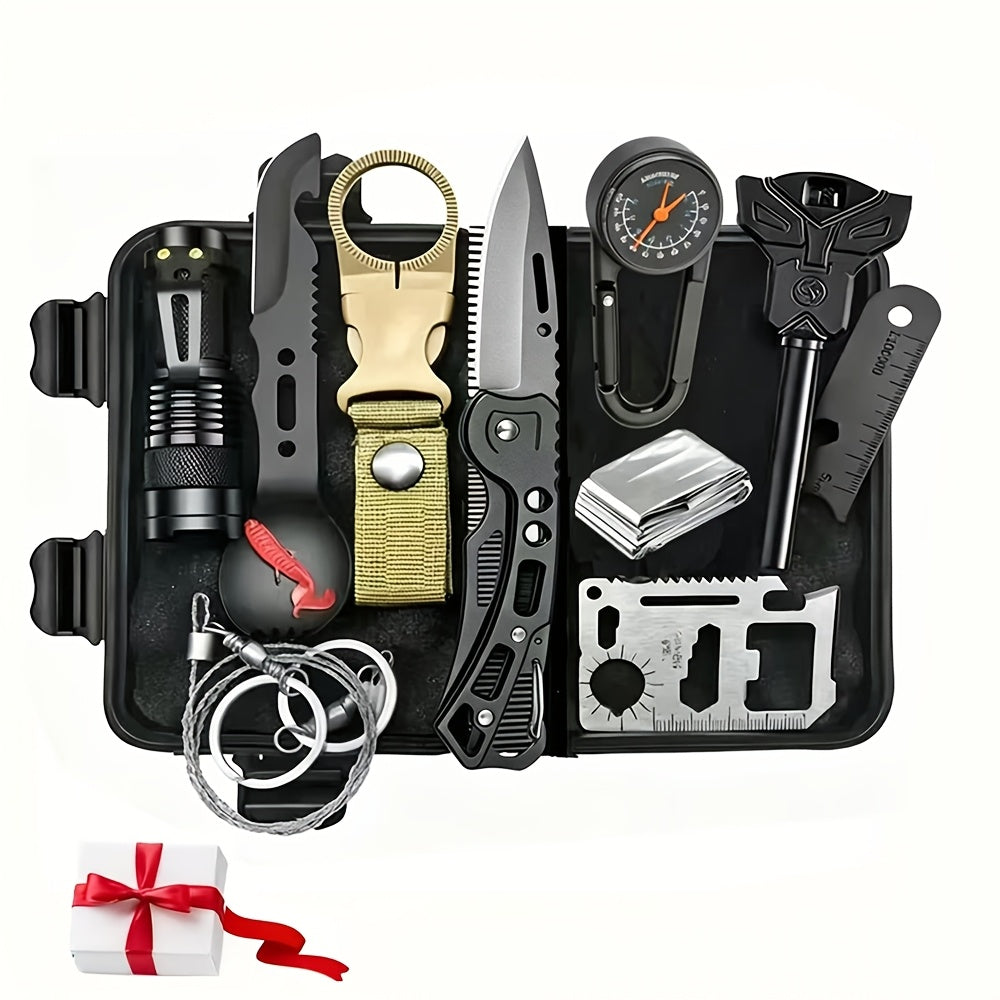 258-Piece First Aid Kit Survival Gear with EVA Hard Case – Car, Family, Travel, Camping, Hiking, Sports, Office & Boat Emergency Kit, Tactical Backpack Ready