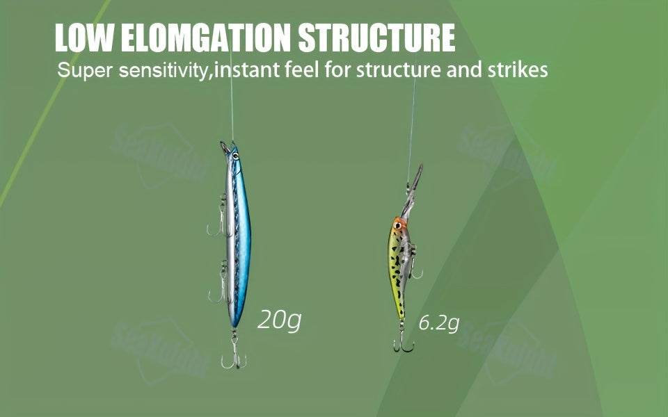 PE Braided Fishing Line 4-Strand – Ultra-Strong UHMWPE Zero Stretch Smooth Casting Line for Bass Trout Catfish Freshwater Saltwater Fishing – Low-Vis Green, Hi-Vis Green & Yellow – 7–15LB 110 & 327 Yds