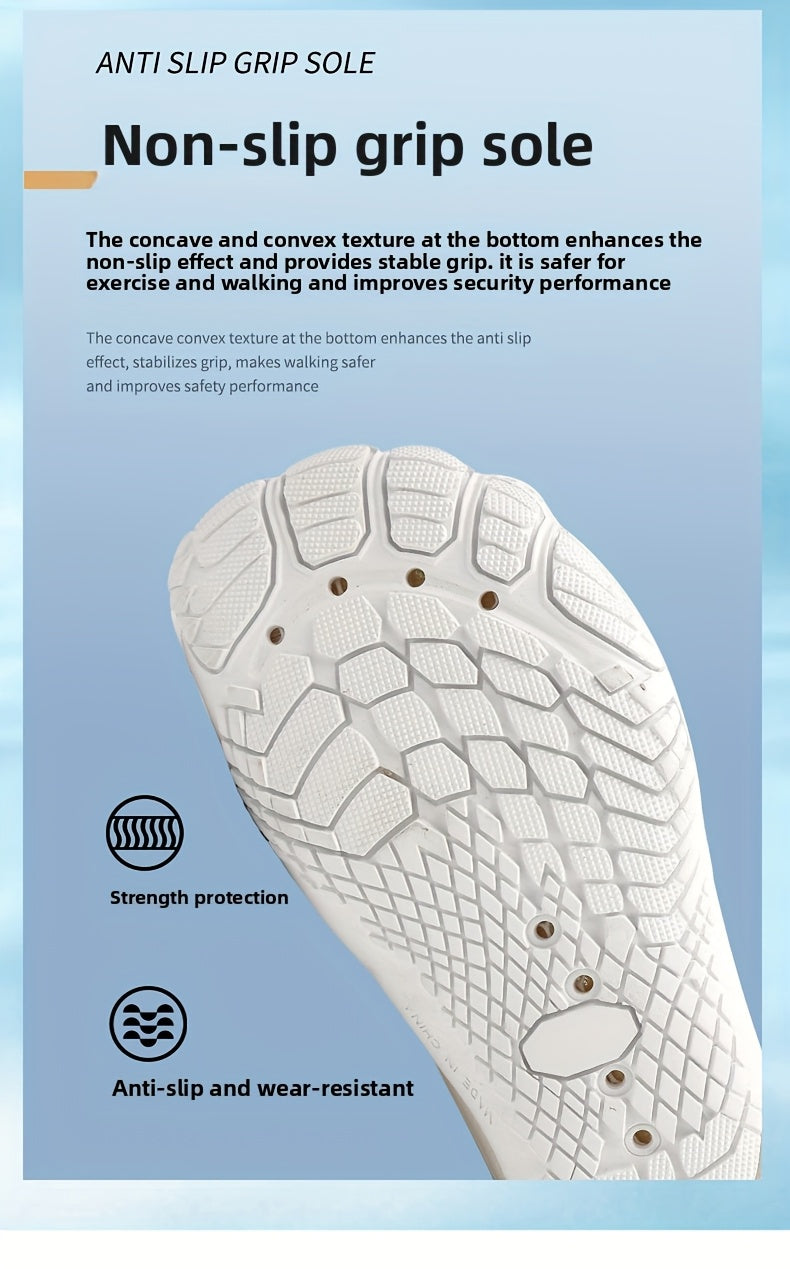 Women's Quick-Drying Water Shoes – Lightweight Slip-On Aqua Barefoot Beach Shoes for Pool, Surfing, Walking, Yoga & Swimming | Breathable Fabric, Rubber Sole (US 5-12.5)